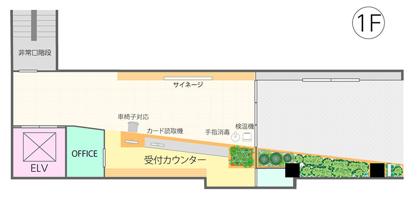 1F フロア案内図