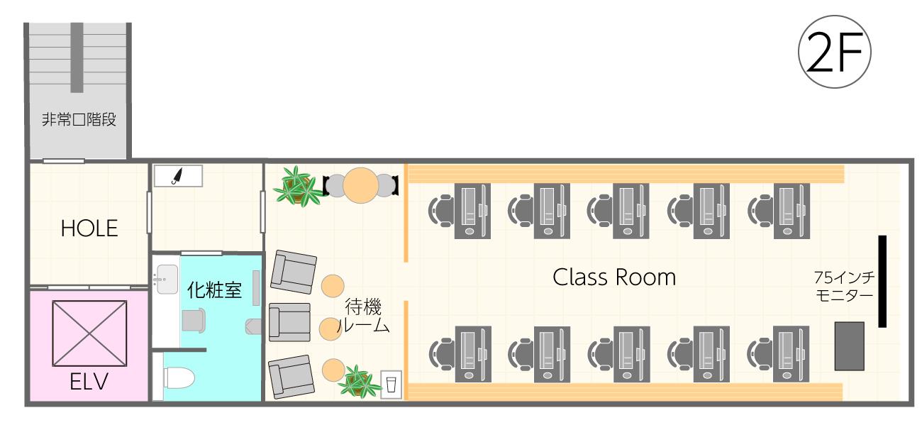 2F フロア案内図